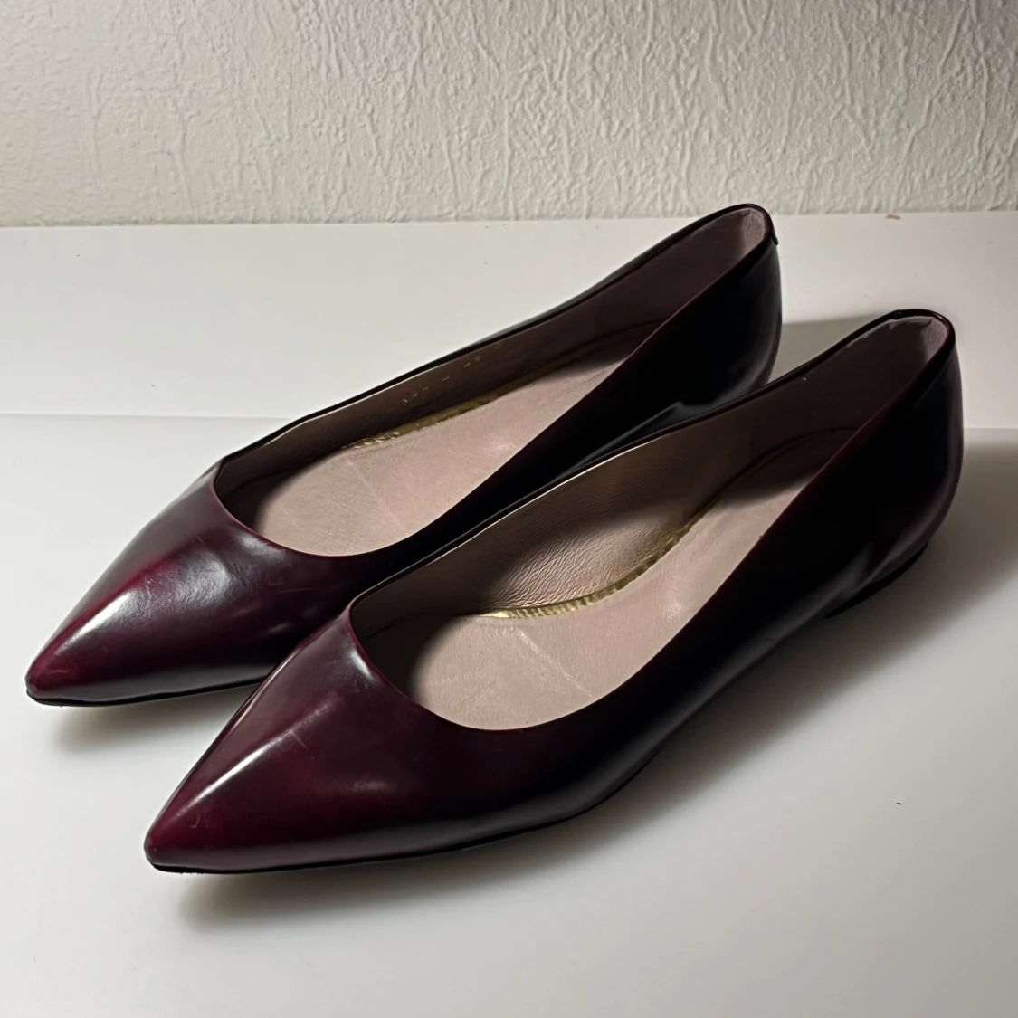 Vintage röda ballerinaskor