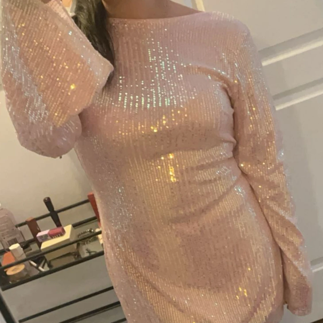 Öppen rygg klänning - 91