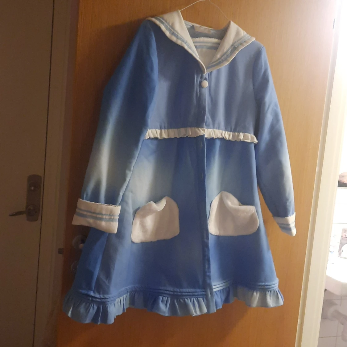 Blå kawaii jacka mws keafe & moln