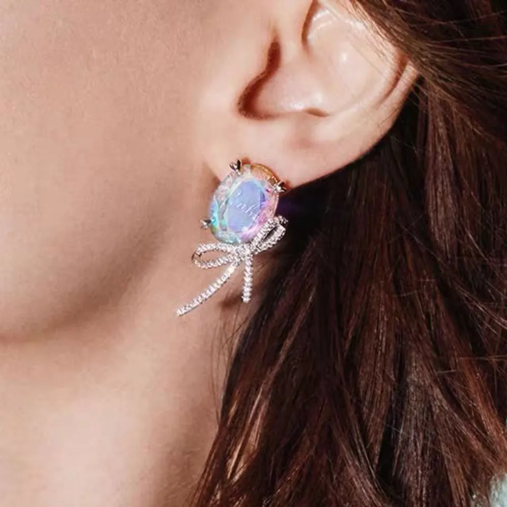 Zirconia earrings. Accessoarer.