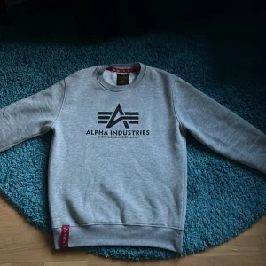 Alpha Industries tröja - Alpha Industries tröja i storlek M. Skick skulle jag säga är 7/10. Nypris 750kr och mitt pris är 250.