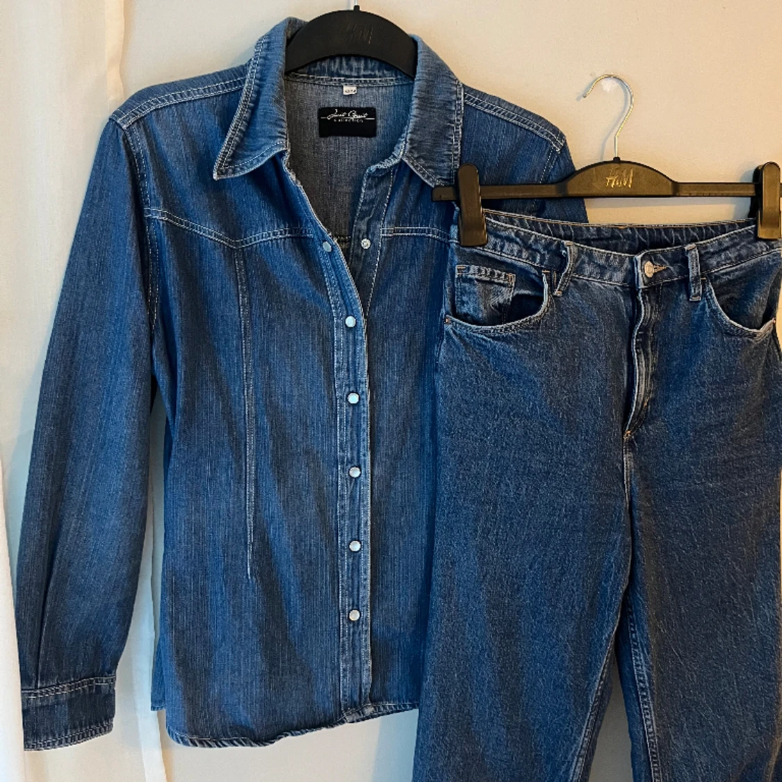 Jeansskjorta & jeans / jeansset - 90