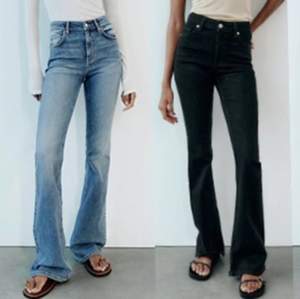 Säljer båda dessa jeans ifrån zara båda är i storlek 36 och har nt använt de så mycket säljer en för 300kr och båda för 550kr