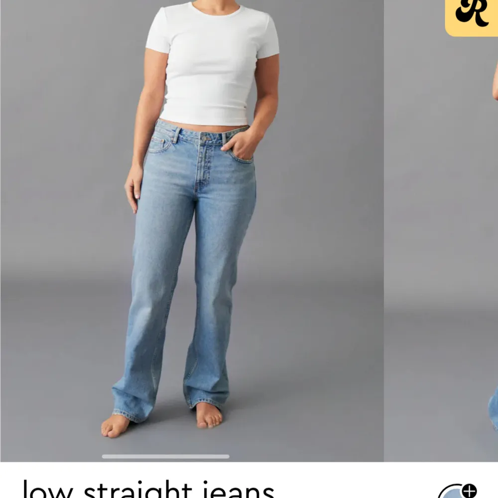 Helt oanvända jeans från Gina, mörkblå, storlek 34. Jeans & Byxor.