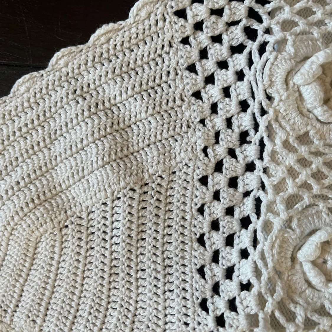 Fin virkad topp - 90