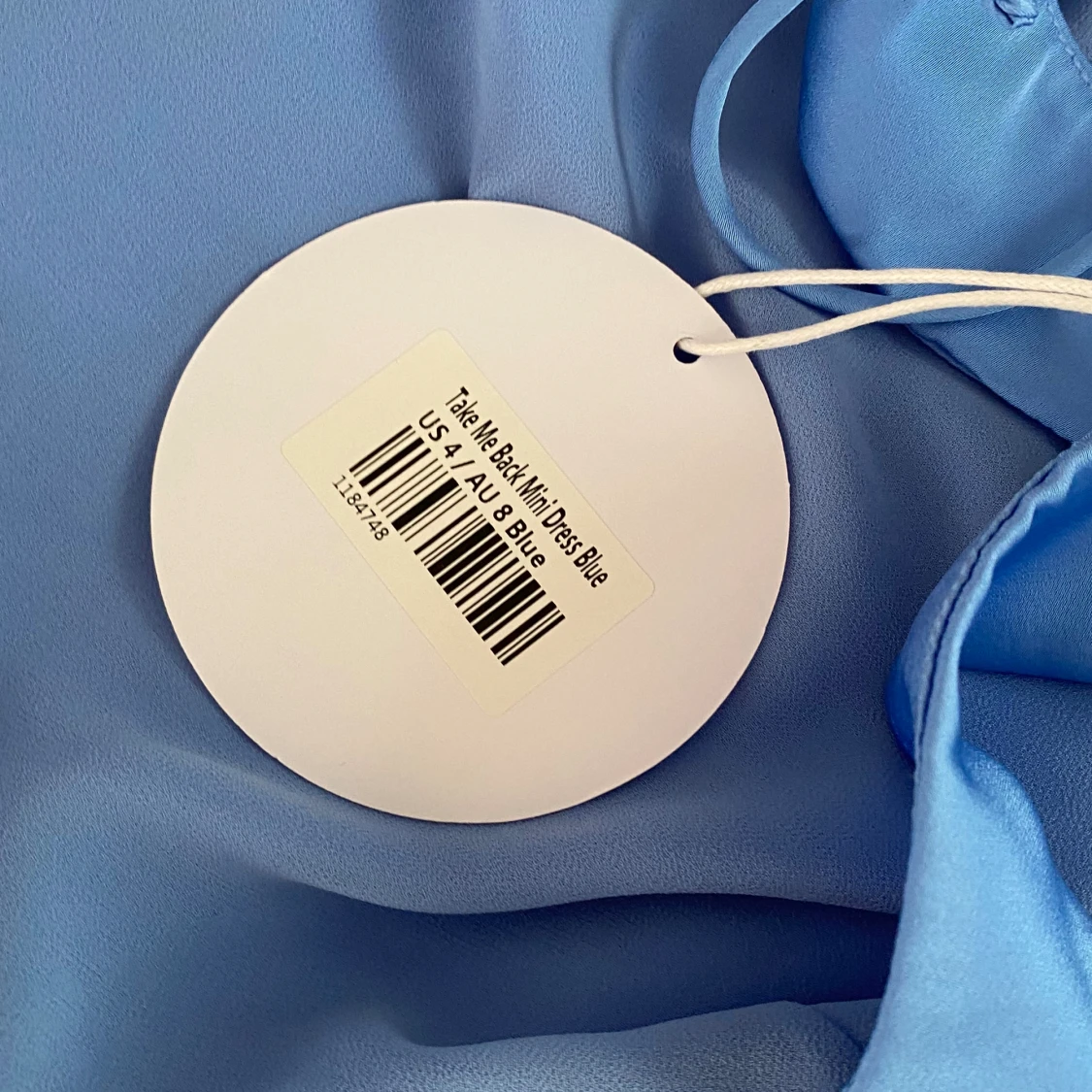 Blå kort klänning 💙 - 91