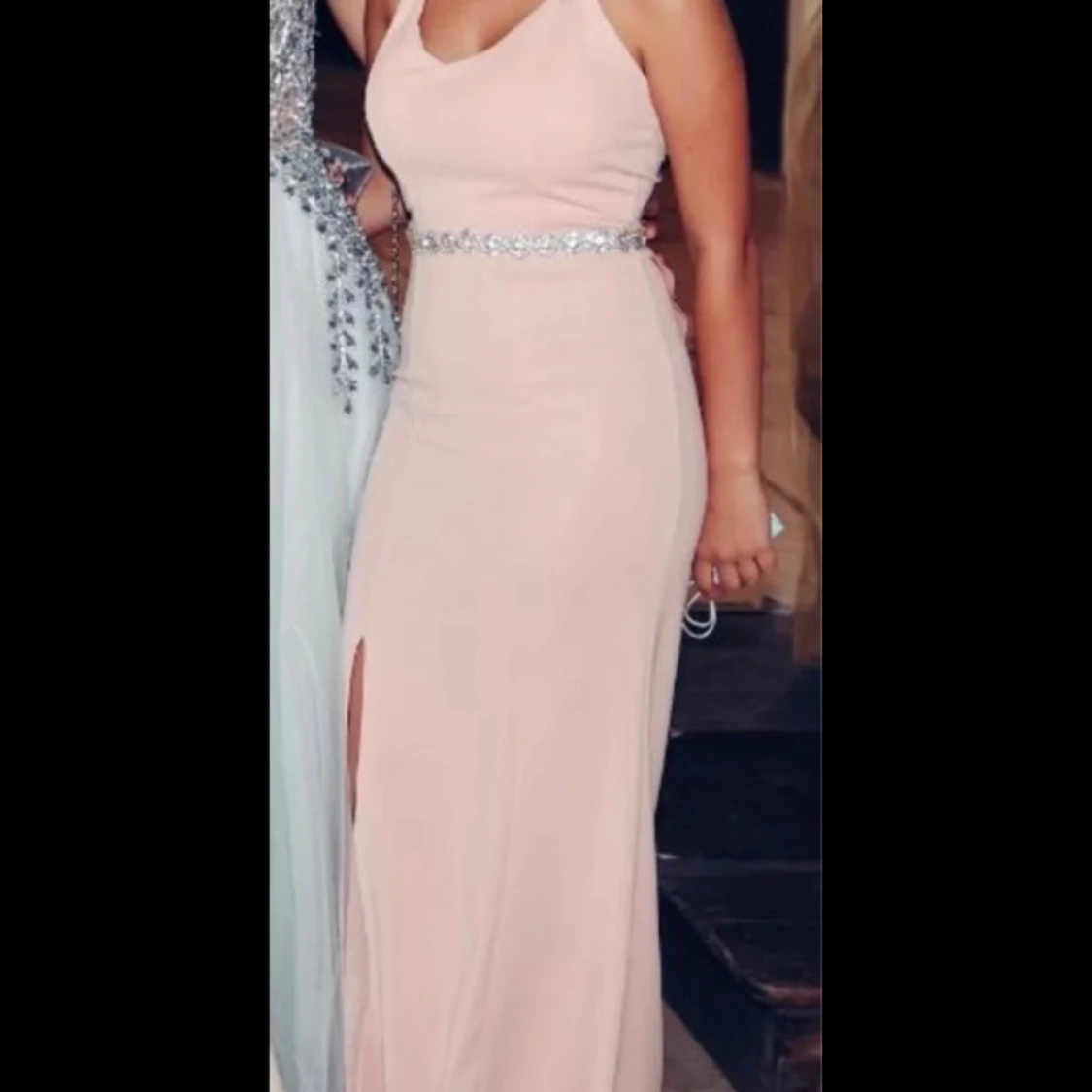 Babyrosa festklänning  - 90