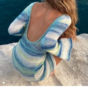 Strandklänning, NAKD - stickad klänning från Hanna Schönbergs kollektion med NAKD ❣️slutsåld! köp nu för 450 + frakt elr prisförslag!