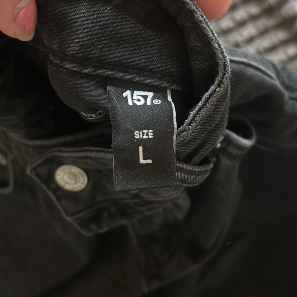 Svarta lowaist jeans - 90