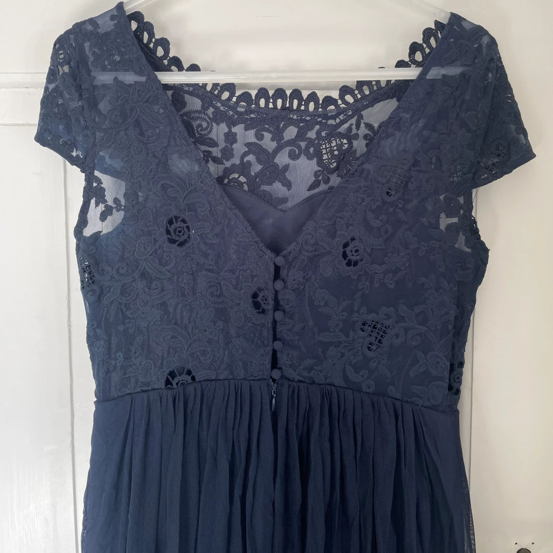 Mörkblå klänning - 91