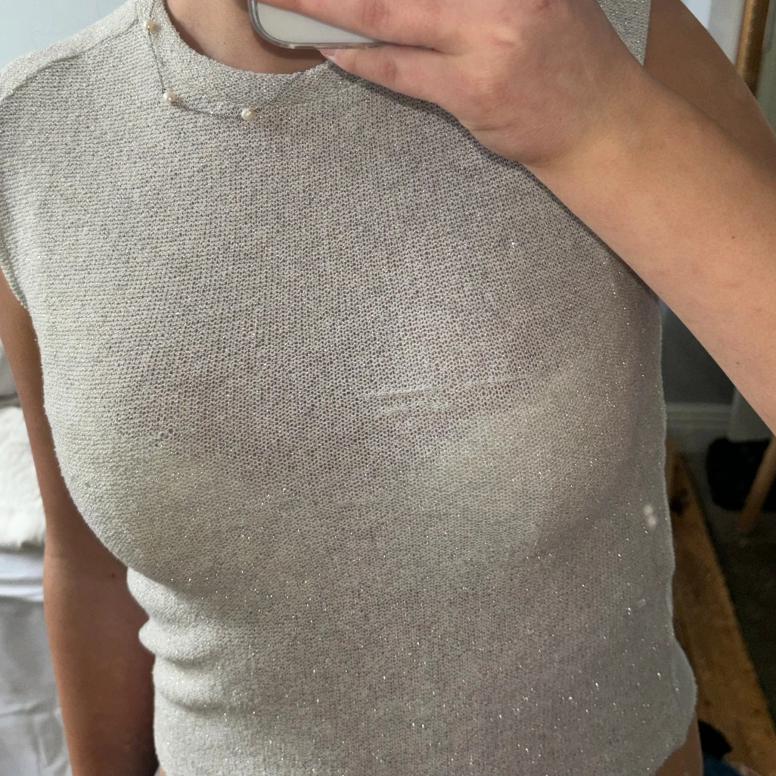 Glitter topp från zara - 90