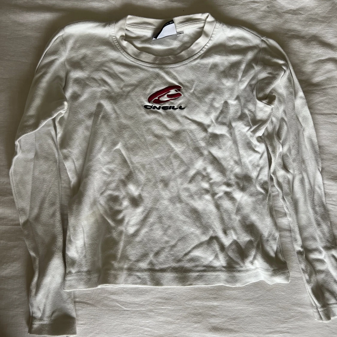 Långärmad vit tröja