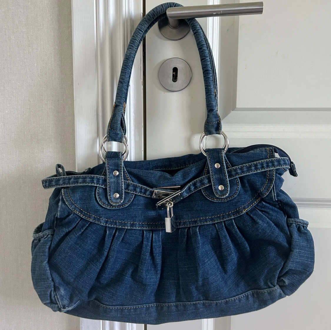 Vintage denim väska 
