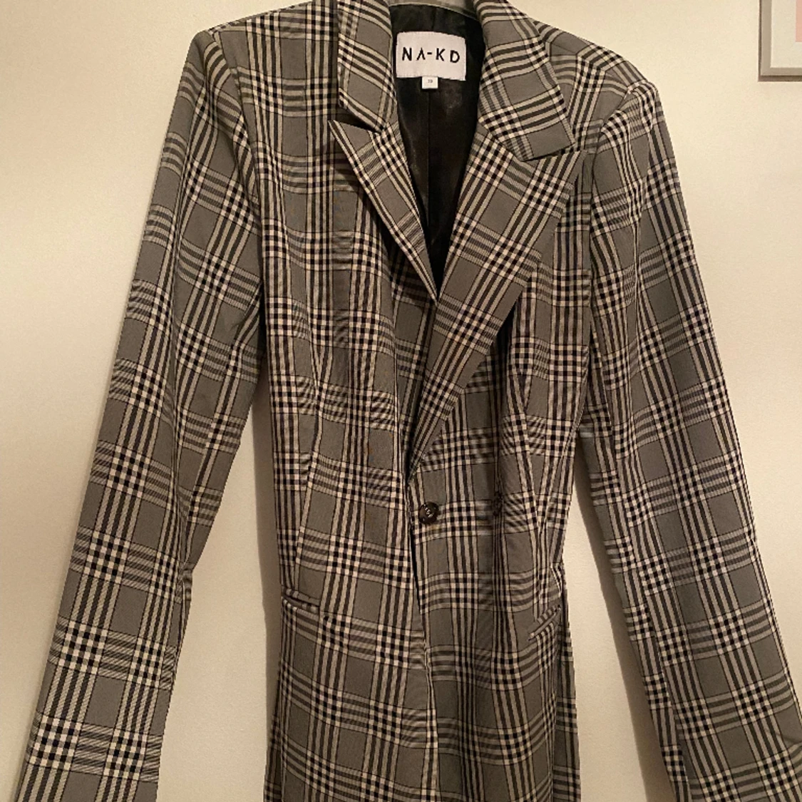 Vit/svart/grå kavaj - 91