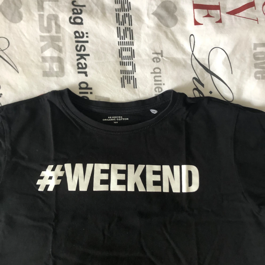 Svart T-shirt, Weekend, Storlek 164 - 1