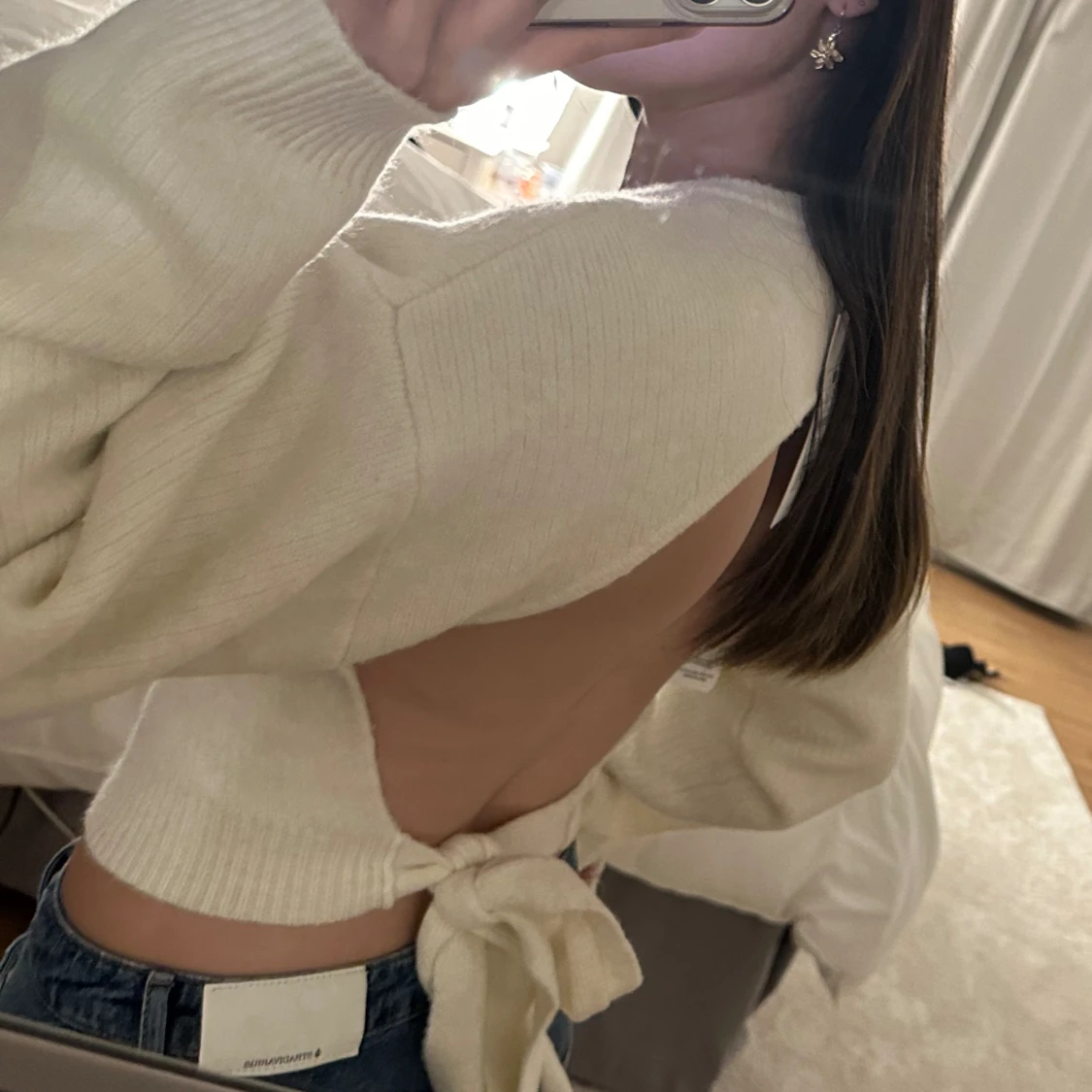 Tröja med öppen rygg