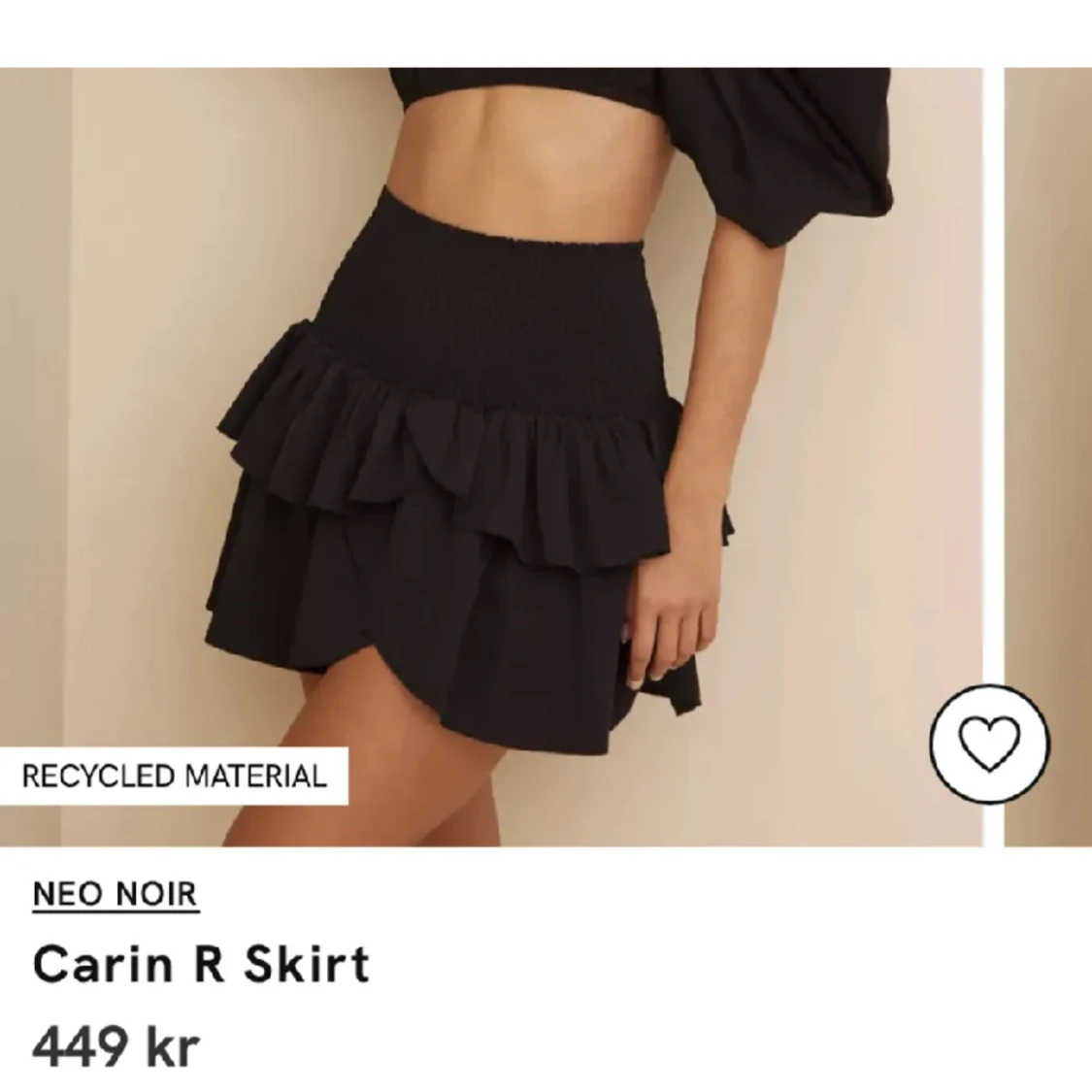 Svart Neo Noir kjol - 91