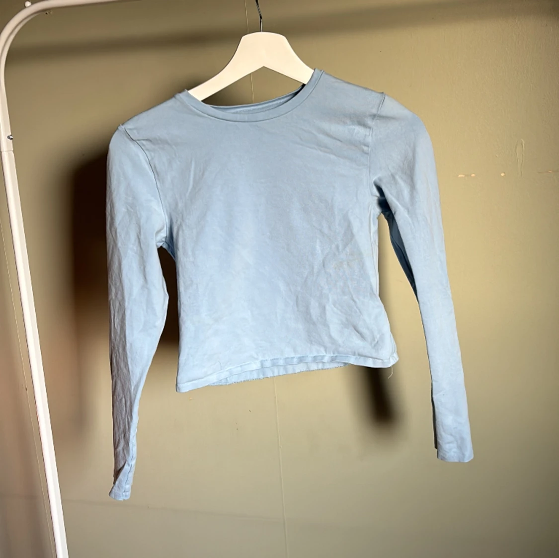 Blå långärmad topp - 90