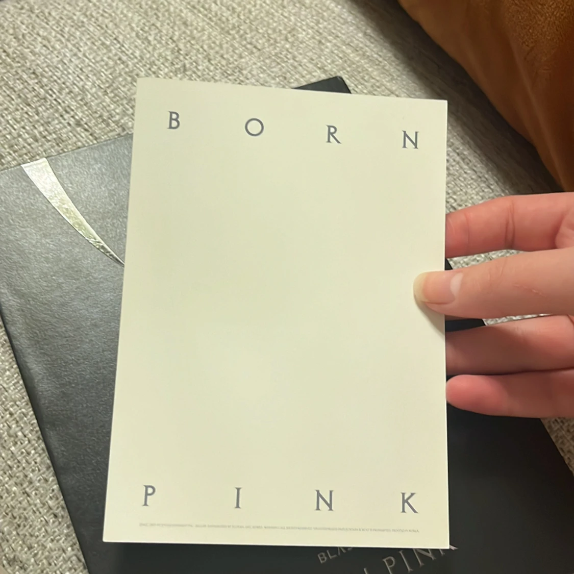 TRADE Rose mellan stor kort BLACKPINK bornpink black vers. - 90