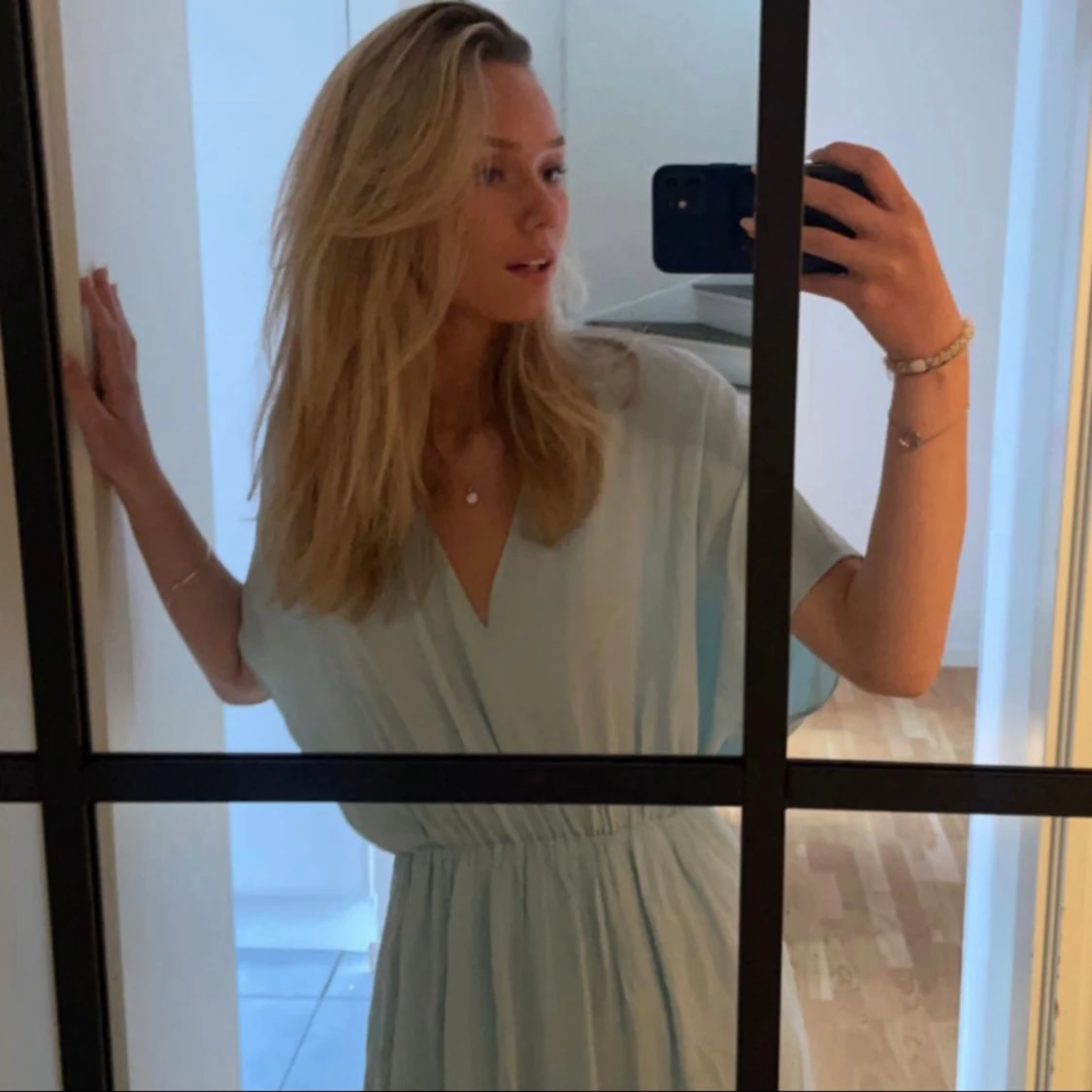 Ljusblå sommarklänning samsøe samsøe - 91