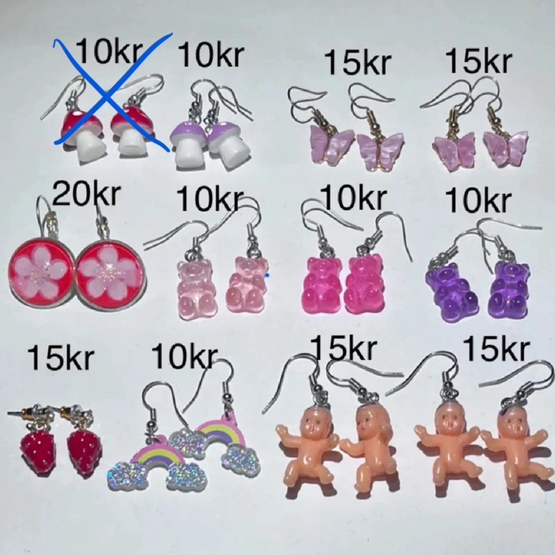 guld och silver örhängen