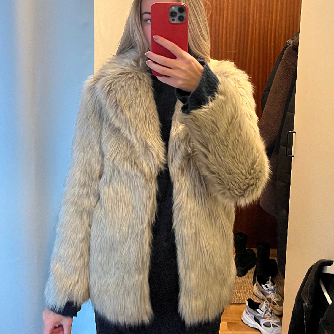 Fauxfur jacka