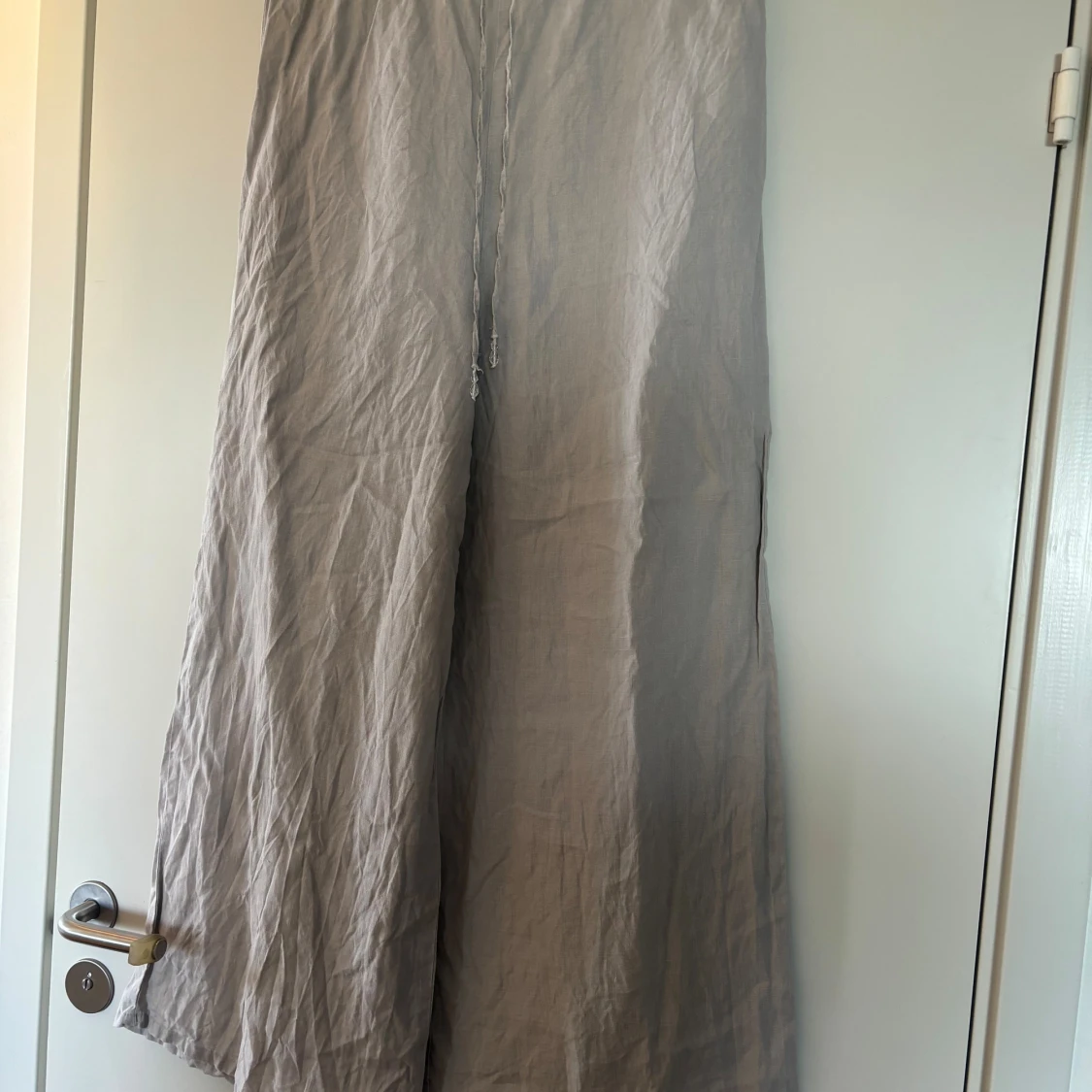 Zara byxa topp i linne grå - 92