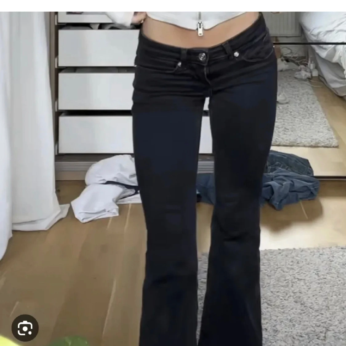 Lågmidjade bootcut jeans