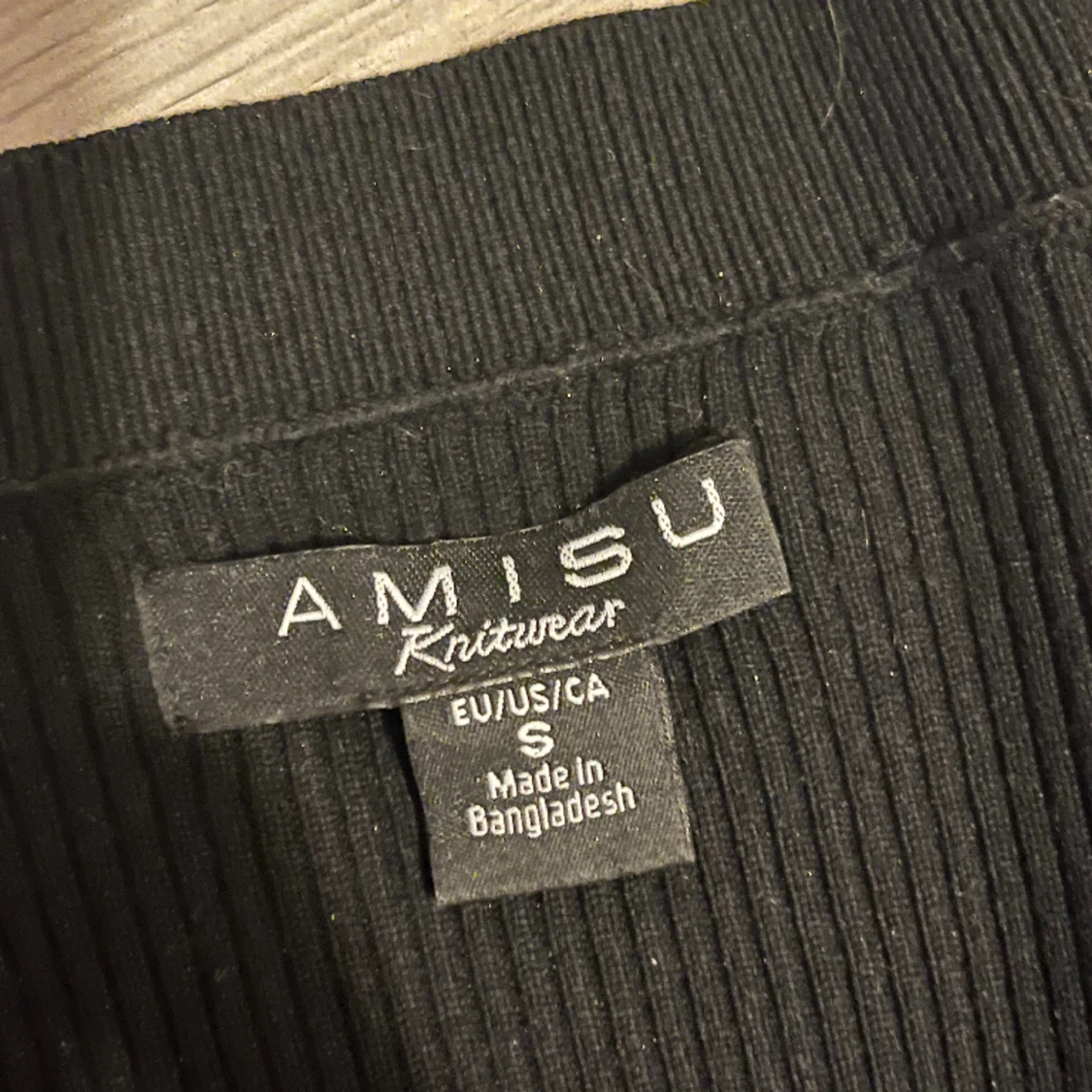 Svart ribbad tröja✨ - 91