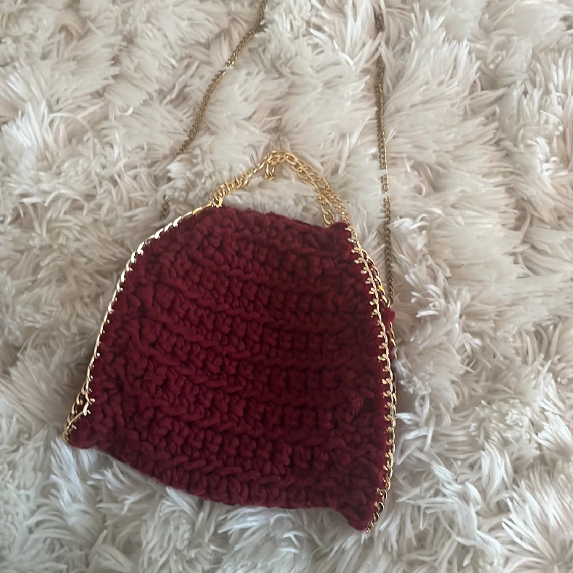 Handgjord röd väska - 91