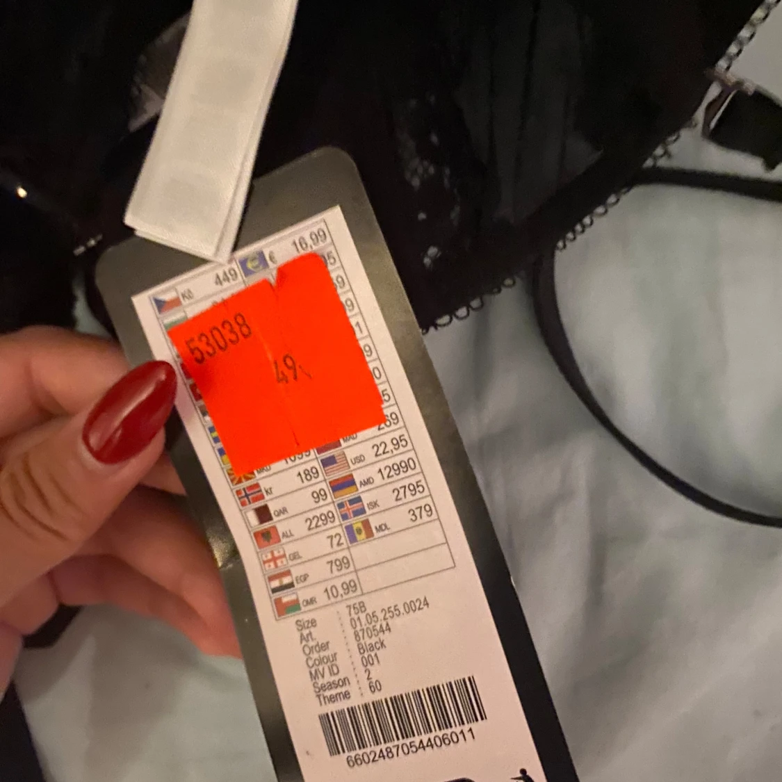 Svart korsett med glittrig detaljer  - 93