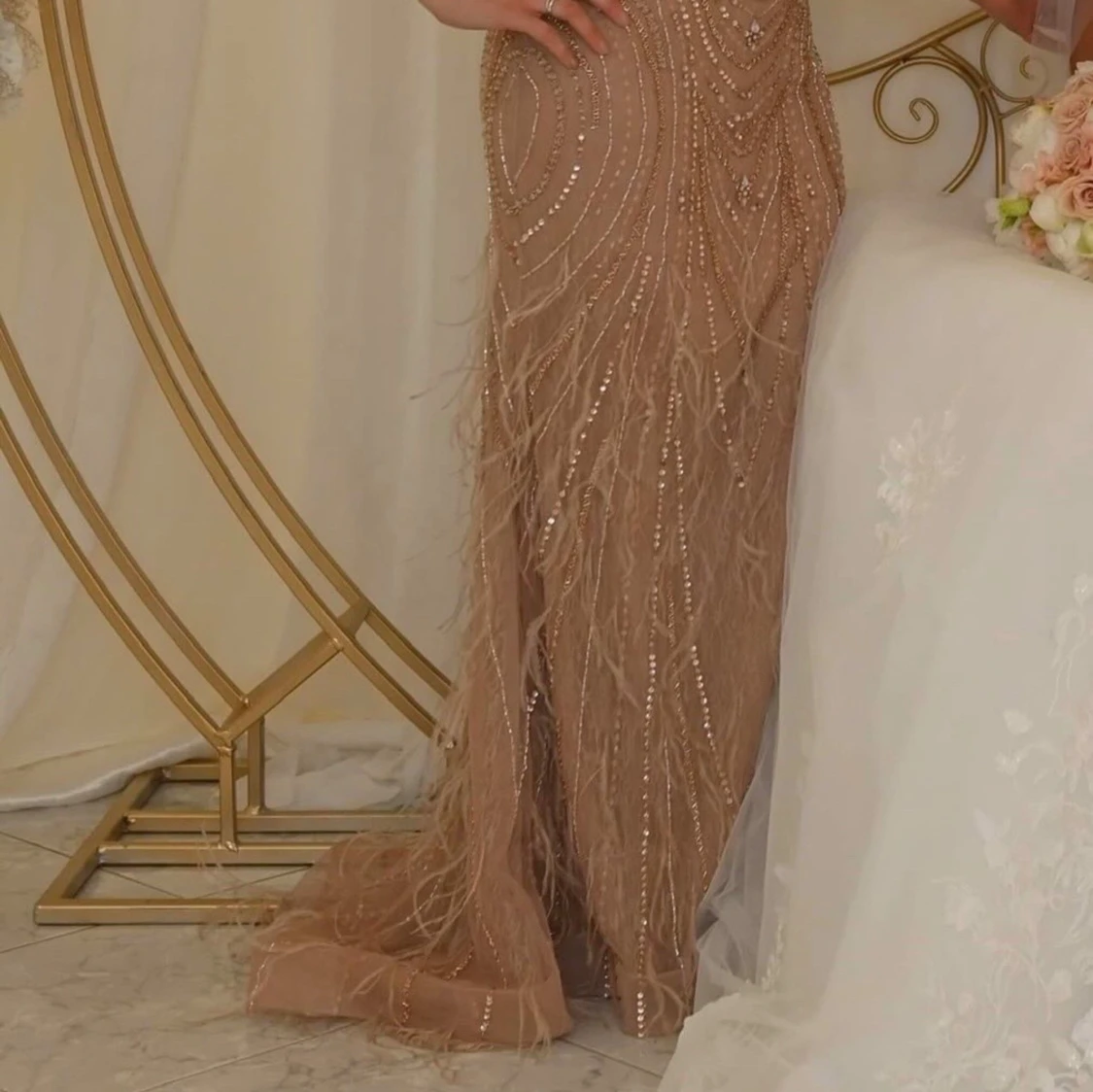 Rosé maxi klänning!  - 90