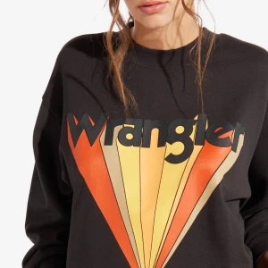 Wrangler sweatshirt - Säljer denna wrangler sweatshirt med väldigt coolt tryckt då den inte kommer till användning längre. Mycket bra skick💕 Kan användas i alla slags outfits och ger alltid en unik touch, har fått enormt många komplimanger för denna!!