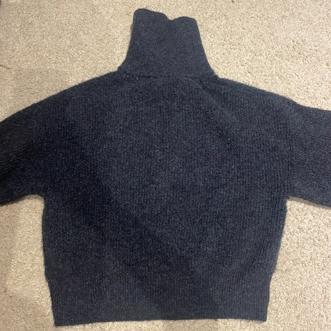 Stickad zip-up tröja - 90