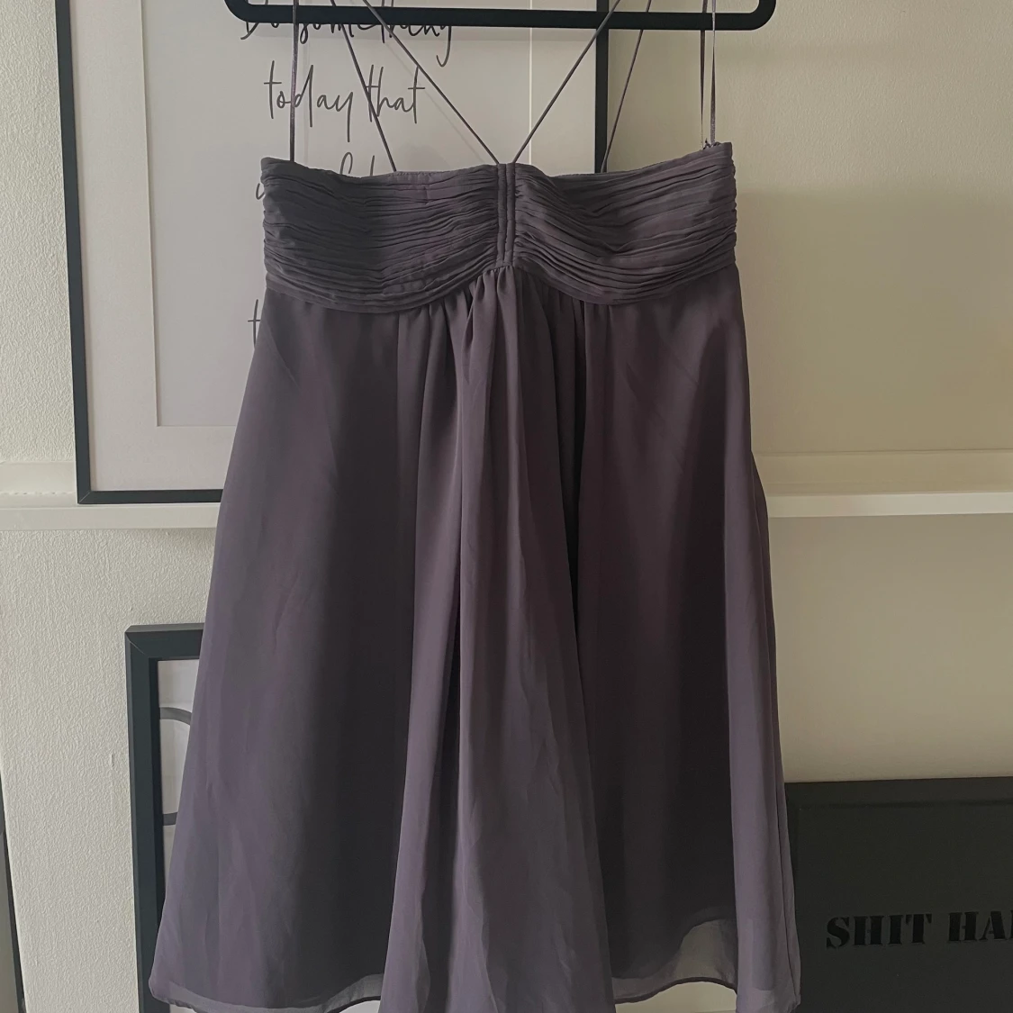 Superfin mörkgrå klänning från Zara😍