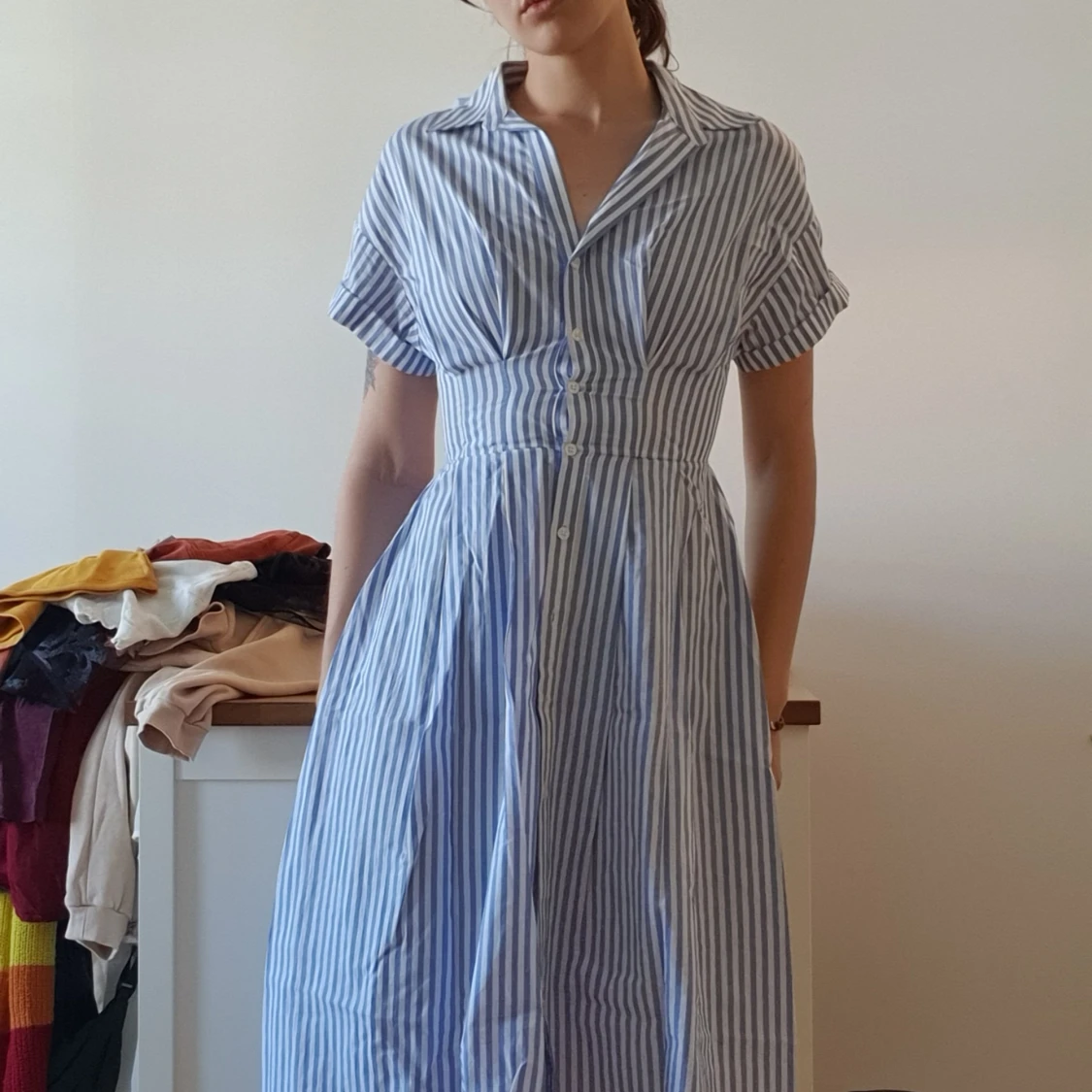 Randig klänning - 90