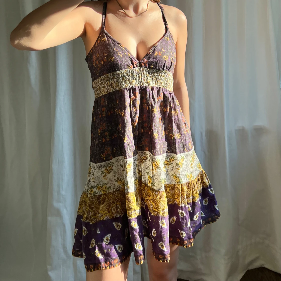 Mönstrad klänning - 90