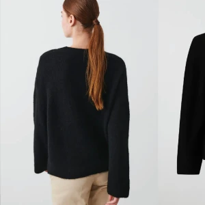 Svart stickad tröja  - Stickad svart tröja från Gina! Använt välldigt få gånger ❤️storlek M