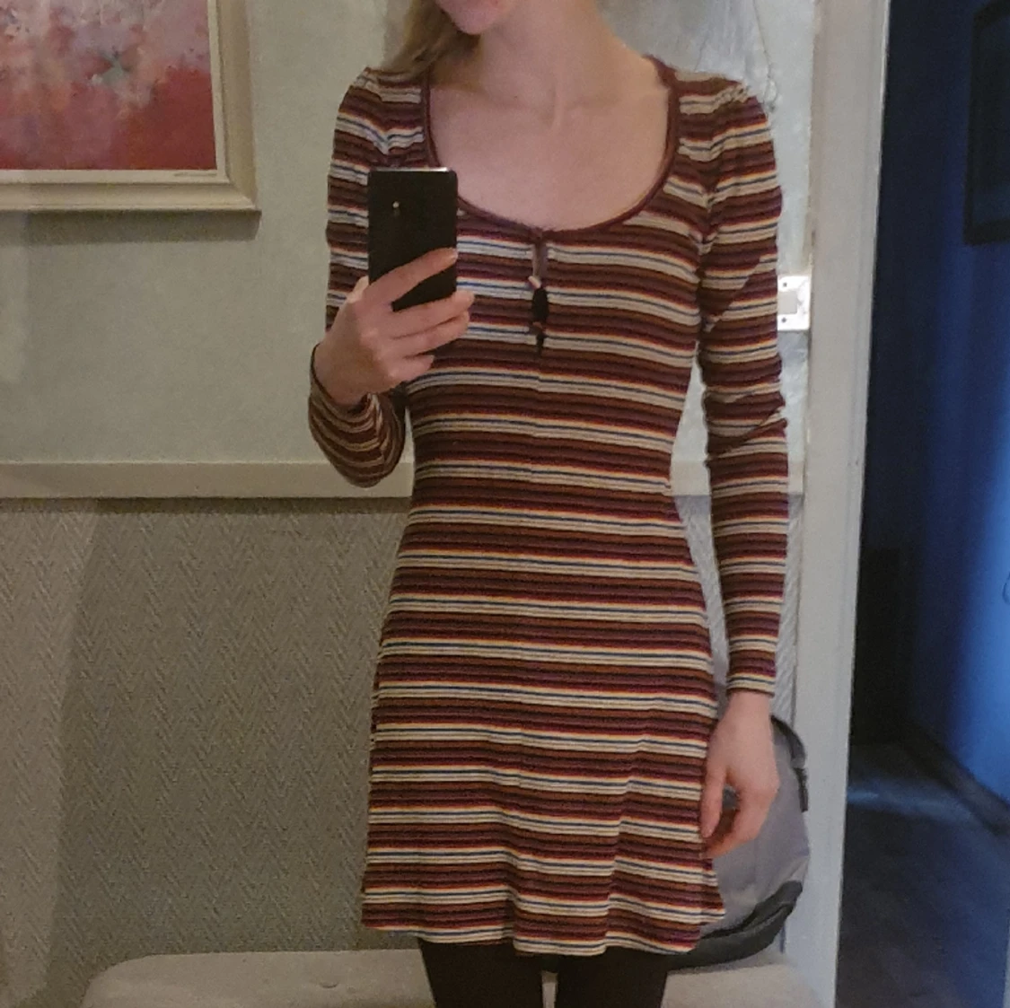 Randig miniklänning - 90