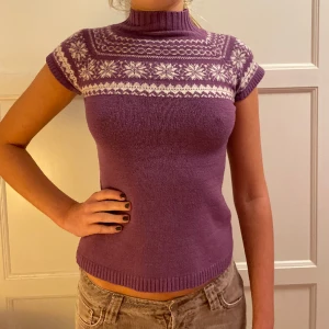 Så fin stickad topp💜 - Storlek S