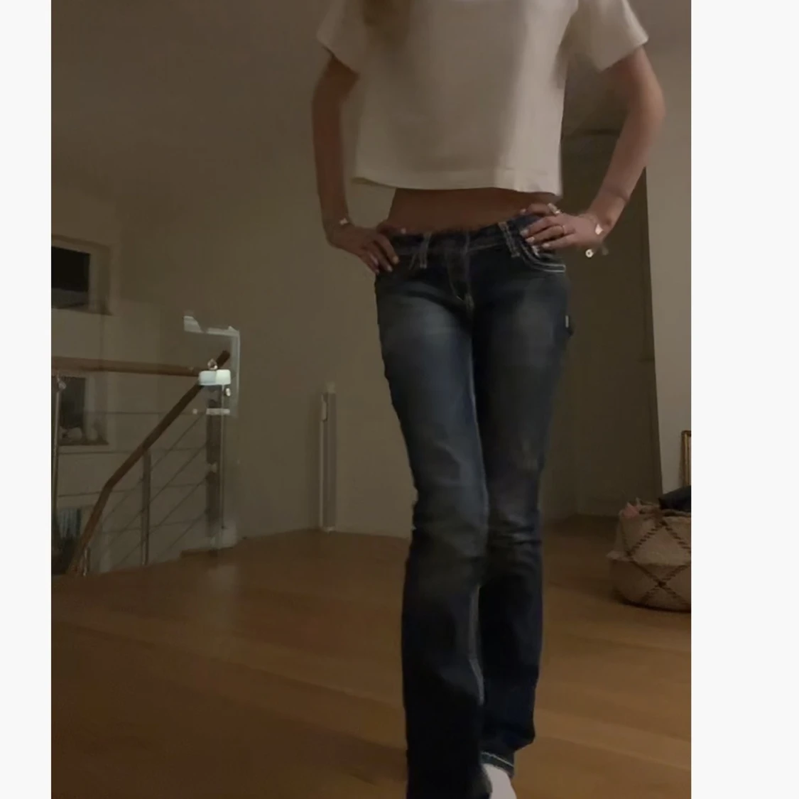 Lågmidjade jeans