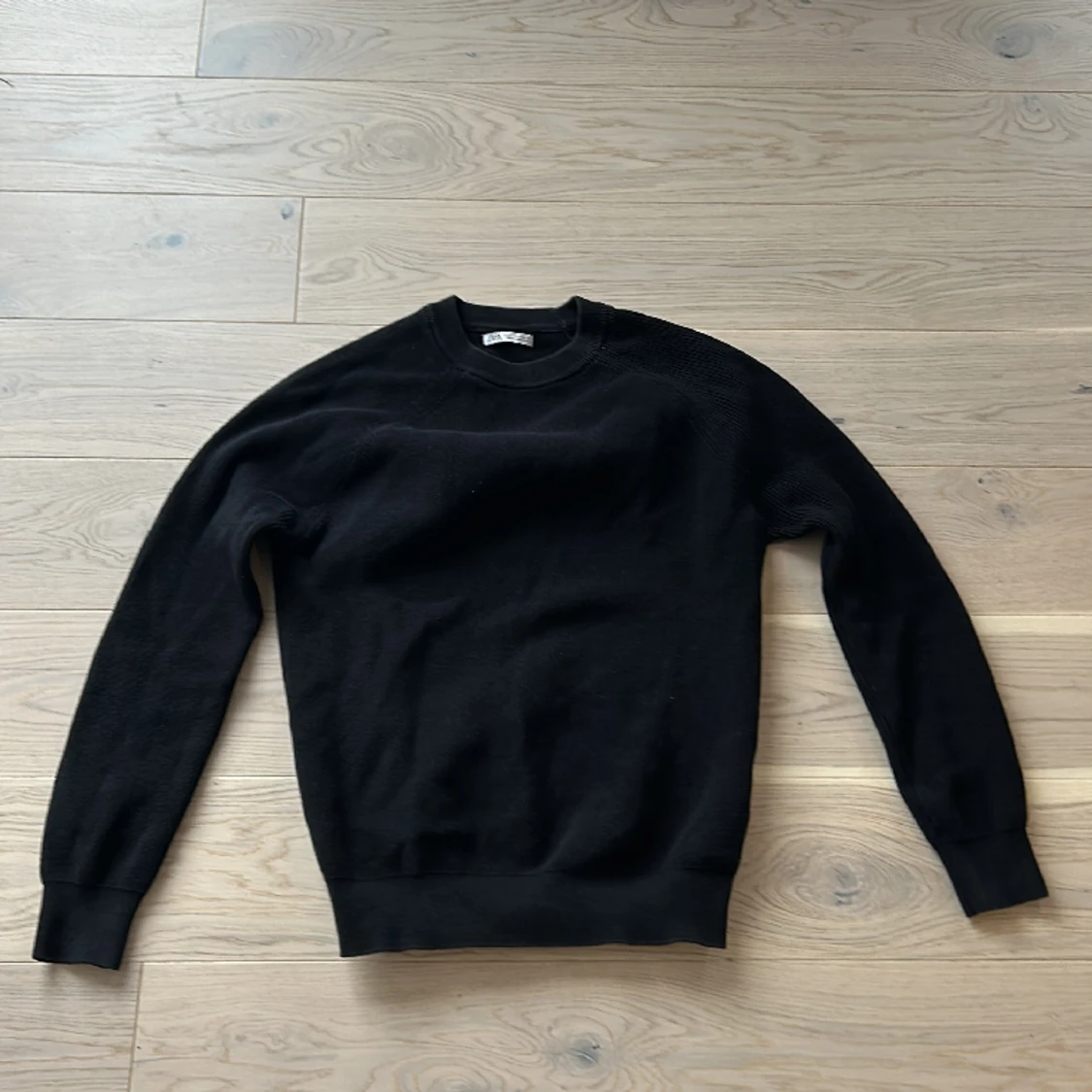 Ribb stickad tröja i bomull får zara