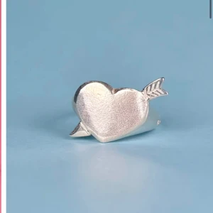 Hjärt ring l8h - säljer en så fkn hjärt ring från Lotta Hasselblad🥰🥰tror den är i storlek 18 elee 19, kostar 850 ny