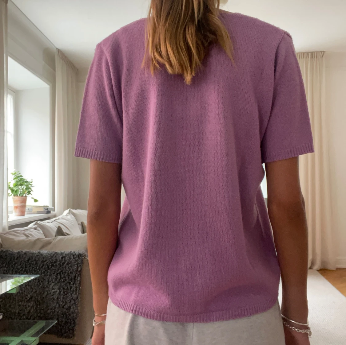 Stickad T-shirt  - 91