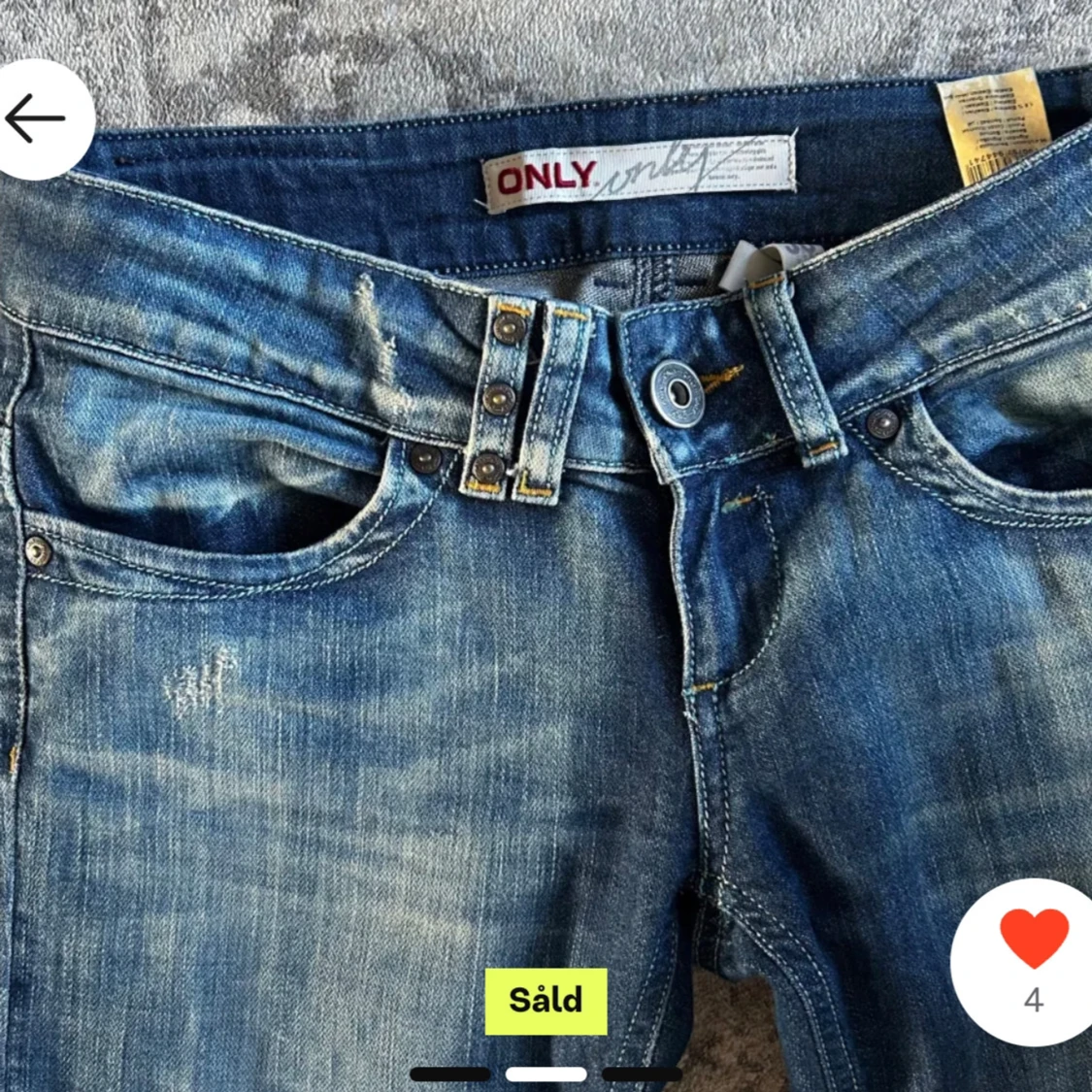 Blåa only jeans  - 90