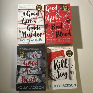 A Good Girls Guide to Murder bokserie - Bokserie av Holly Jackson som är A Good Girls Guide to Murder. Good girl, bad blood. As good as Dead och Kill joy.  Säljer alla 4 för 369. Och 1 för 99kr. Pris kan diskuteras.  Kolla in min profil säljer massor av anra böcker💕💕