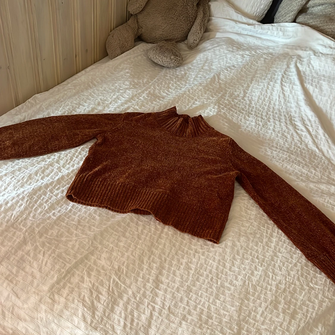 Långärmad tröja brun/brons