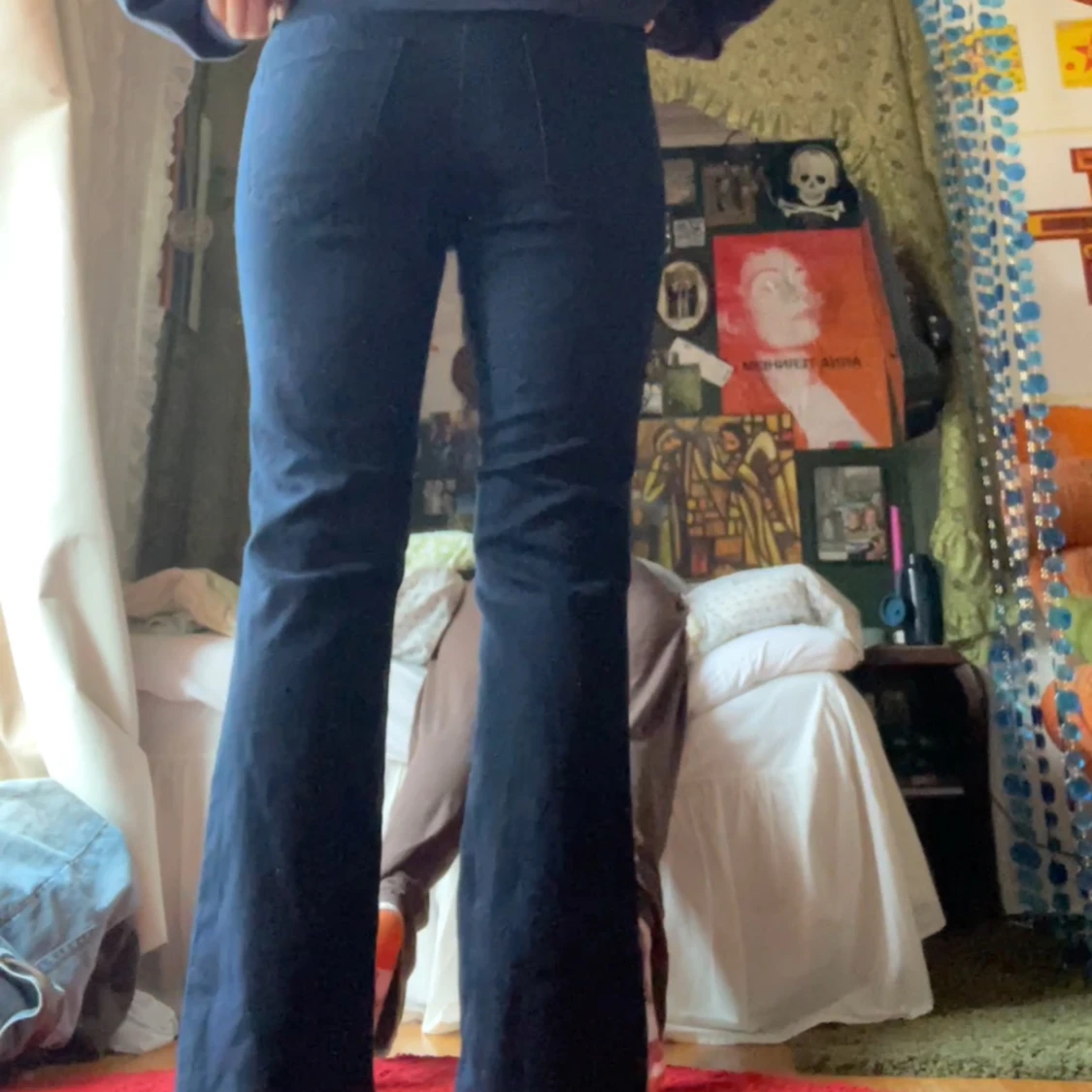 Mörkblå jeans - 92