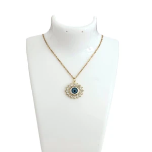 Evileye/Nazar halsband  - Stainless steel KEDJA  45cm + 5cm förläning 