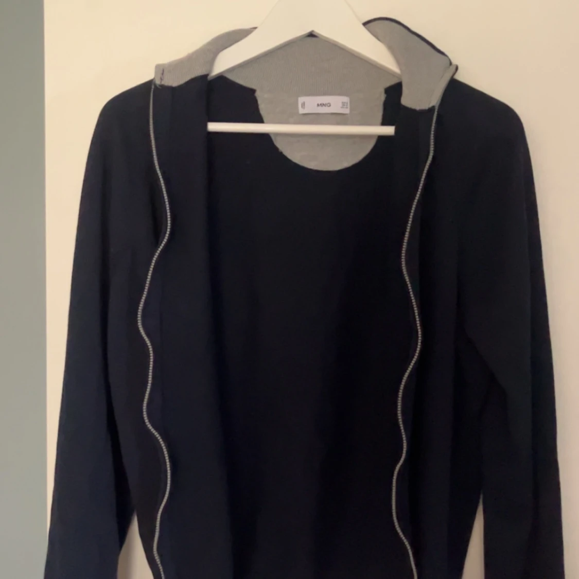 Mango zipped cardigan, blå - 90